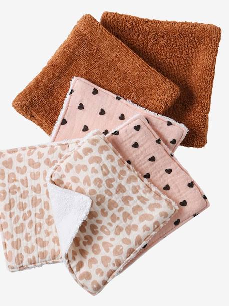 Pack of 6 Washable Wipes grey blue+hazel+mocha - vertbaudet enfant 