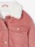 Corduroy Jacket Lined in Faux Fur, for Girls blush - vertbaudet enfant 