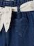 Wide Leg Jeans with Tie Belt, for Babies brut denim+stone - vertbaudet enfant 