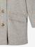 Manteau en drap de laine à carreaux fille carreaux gris - vertbaudet enfant 