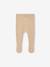 Footed Trousers in Cotton/Wool Knit marl beige+white - vertbaudet enfant 