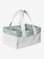 Nappy Storage Basket with 2 Compartments grey blue - vertbaudet enfant 