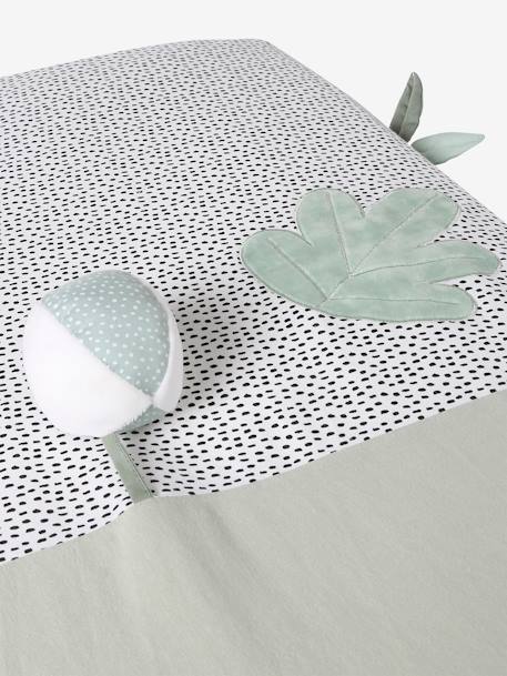 Cover for Bottom of Playpen, with Toys, Tanzania aqua green - vertbaudet enfant 