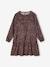 Robe à volant motifs fleurs fille rose imprimé - vertbaudet enfant 