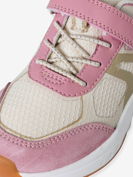 Baskets enfant fille à scratchs et élastiquées lot rose - vertbaudet enfant 