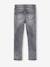 Jean fille slim morphologik tour de hanches fin bleu foncé+bleu moyen+denim bleached+denim gris+gris - vertbaudet enfant 