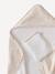 Cape de bain gaze de coton personnalisable + gant de toilette HYGGE beige imprimé - vertbaudet enfant 