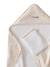 Cape de bain gaze de coton personnalisable + gant de toilette HYGGE beige imprimé - vertbaudet enfant 