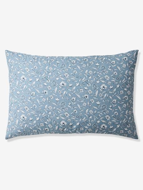 Reversible Duvet Cover + Pillowcase Set for Children, with Recycled Cotton Content, India Blue printed blue - vertbaudet enfant 