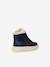 J Theleven Girl GEOX®  fur-lined high-top sneakers navy blue - vertbaudet enfant 