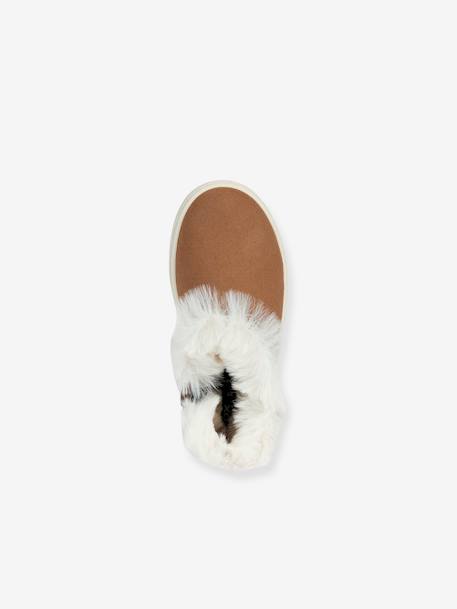 J Theleven Girl GEOX® fur-lined boots camel - vertbaudet enfant 
