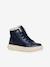 J Theleven Girl GEOX®  fur-lined high-top sneakers navy blue - vertbaudet enfant 