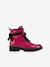 CASEY lace-up ankle boots for girls GEOX fuchsia - vertbaudet enfant 