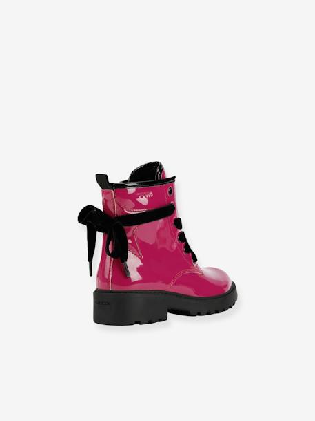 CASEY lace-up ankle boots for girls GEOX fuchsia - vertbaudet enfant 