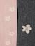 Lot de 2 paires de collants fille à fleurs rose poudré - vertbaudet enfant 