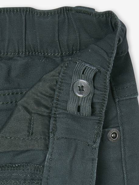 Pantalon garçon indestructible facile à enfiler beige+bleu nuit+kaki+vert sauge - vertbaudet enfant 