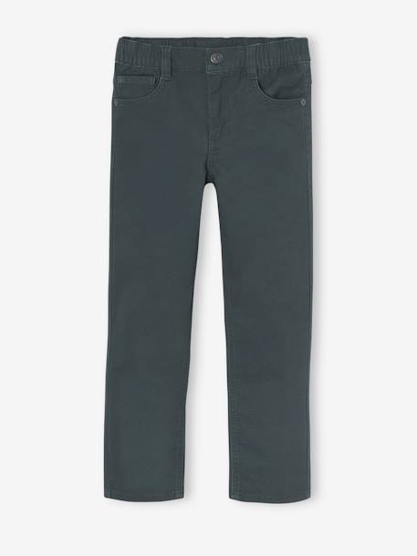 Pantalon garçon indestructible facile à enfiler beige+bleu nuit+kaki+vert sauge - vertbaudet enfant 