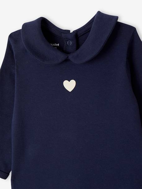 Pack of 2 'Hearts' Sleepsuits for Newborns navy blue - vertbaudet enfant 