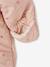 Pramsuit with Heart Prints, Lining in Faux Plush Fur, for Babies old rose - vertbaudet enfant 
