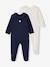 Pack of 2 'Hearts' Sleepsuits for Newborns navy blue - vertbaudet enfant 