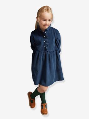 Fille-Robe velours
