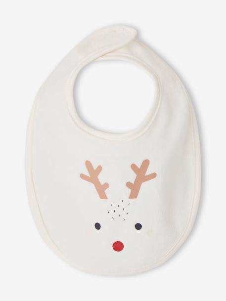 Christmas Special Reindeer Gift Box with Sleepsuit + Bib  for Babies pecan nut - vertbaudet enfant 
