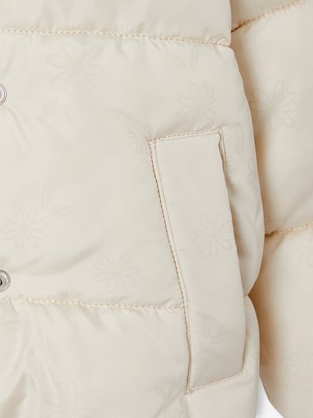 Jacket with Magic Motifs, Sherpa Lining, for Girls vanilla - vertbaudet enfant 