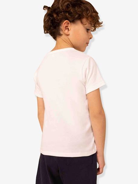 Lot de 2 t-shirts manches courtes blanc - vertbaudet enfant 