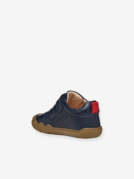 Sandales Premiers Pas Geox Pour Garçon - Cuir - Semelle Respirante - Scratch - Protection Bout Renforcé