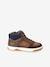 Basket montantes fourrées garçon lacets et zips marron - vertbaudet enfant 