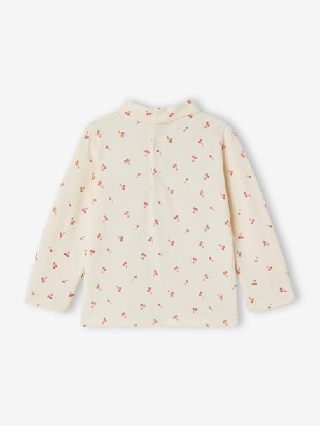 Lot de 2 t-shirts col roulé bébé marine+rose pâle - vertbaudet enfant 