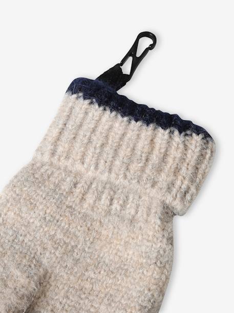 Cool Kids Beanie + Snood + Gloves Set for Boys grey blue - vertbaudet enfant 