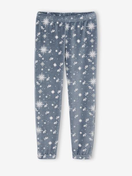 Disney® Frozen girl's velvet pyjamas grey blue - vertbaudet enfant 