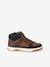 High Top Lace-Up Trainers with Zip, for Boys brown - vertbaudet enfant 