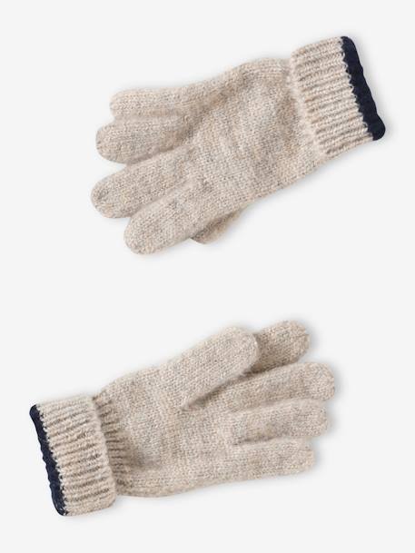 Cool Kids Beanie + Snood + Gloves Set for Boys grey blue - vertbaudet enfant 