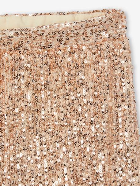 Pantalon large à sequins Noël fille or - vertbaudet enfant 