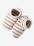 Ensemble naissance bonnet + moufles + chaussons + pochon personnalisable cappuccino - vertbaudet enfant 