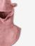 Jersey Knit Hood with Bib for Baby Girls marl beige+marl grey+pale pink - vertbaudet enfant 