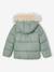 Adaptive Padded Jacket with Removable Hood & Sleeves for Girls lichen - vertbaudet enfant 