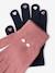 Lot 2 paires de gants magiques fille marine+marl beige - vertbaudet enfant 