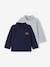 Lot de 2 T-shirts col roulé marine+vanille - vertbaudet enfant 