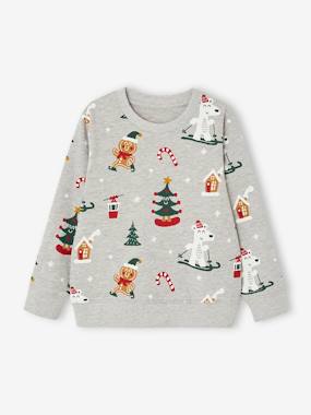 -Sweat garçon noël motifs ludiques 