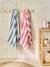 Striped Bath Towel with Recycled Cotton, Transat striped blue+striped pink+striped yellow - vertbaudet enfant 