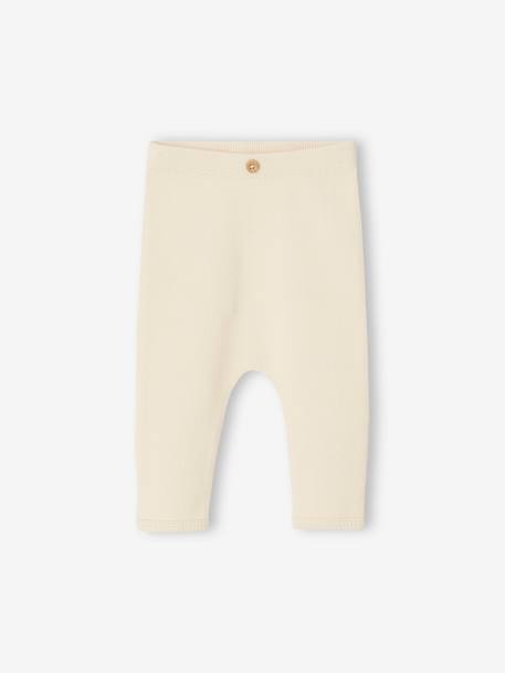 Legging bébé fille en côtes rose+vanille - vertbaudet enfant 