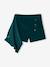 Jupe-short fille en velours effet portefeuille bleu canard+rouge+vert anglais+vieux rose - vertbaudet enfant 