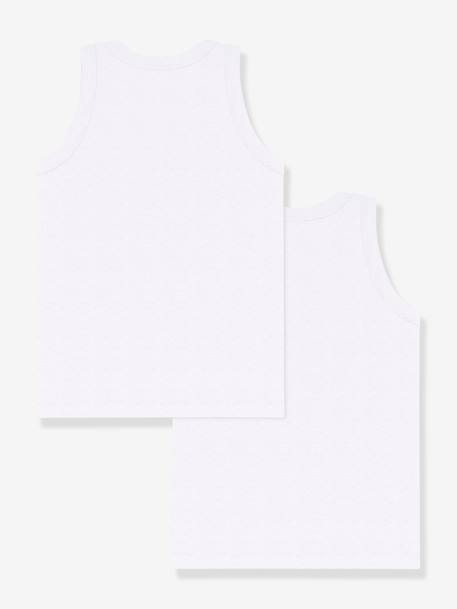 Pack of 2 cotton tank tops PETIT BATEAU white - vertbaudet enfant 