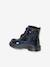 Boots coeur à lacets et zippées fille marine - vertbaudet enfant 