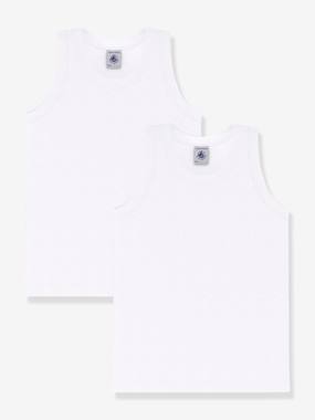 Lot de 2 débardeurs en coton Petit Bateau - vertbaudet enfant Garçon-Sous-vêtement-Lot de 2 débardeurs en coton Petit Bateau