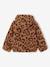 Hooded Jacket in Sherpa with Leopard Print for Girls printed brown - vertbaudet enfant 