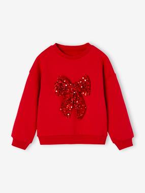 Fille-Sweat fille Noël noeud en sequins 